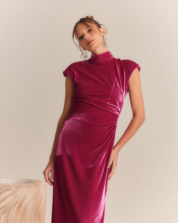 Vestido Midi Veludo